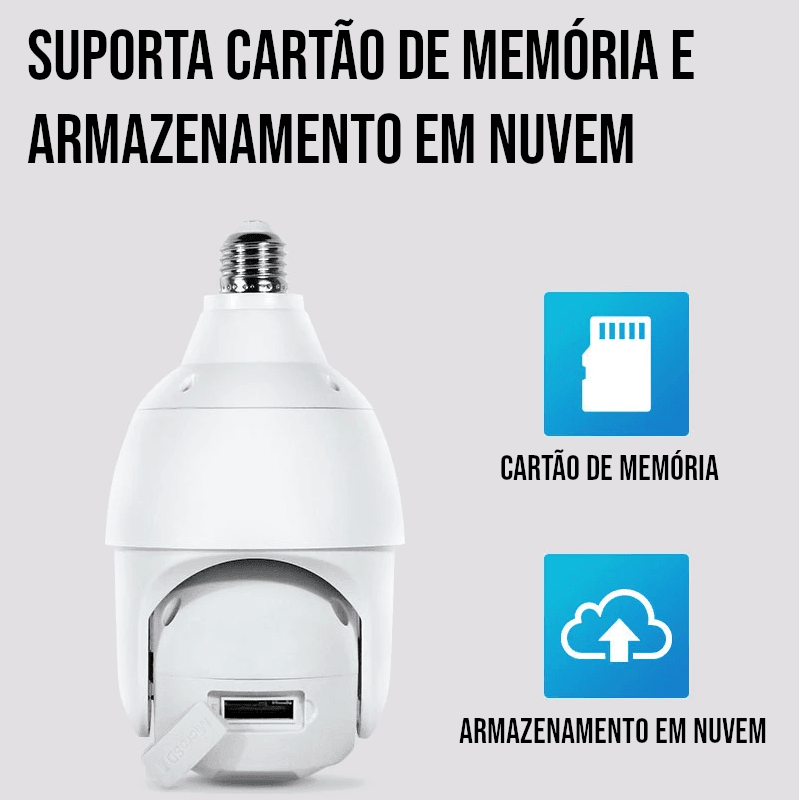 Câmera de Vigilância Inteligente Full HD Wi-Fi (Compre 1 Leve 2)