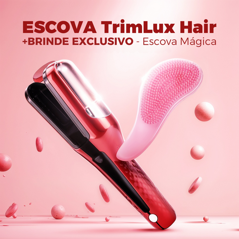 Escova Alemã Aparadora de Pontas Duplas - TrimLux Hair [BRINDE EXCLUSIVO]