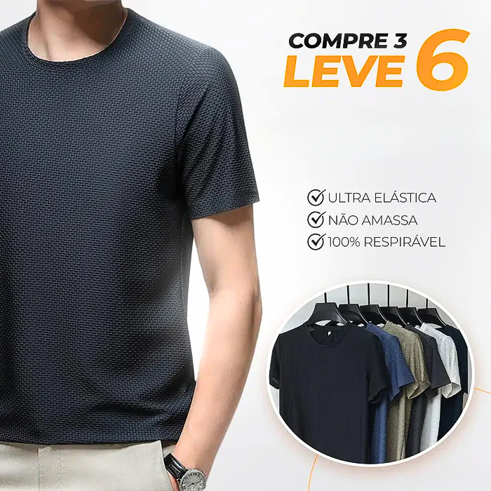 Camisas Respiráveis Premium Elegant (COMPRE 3 LEVE 6)