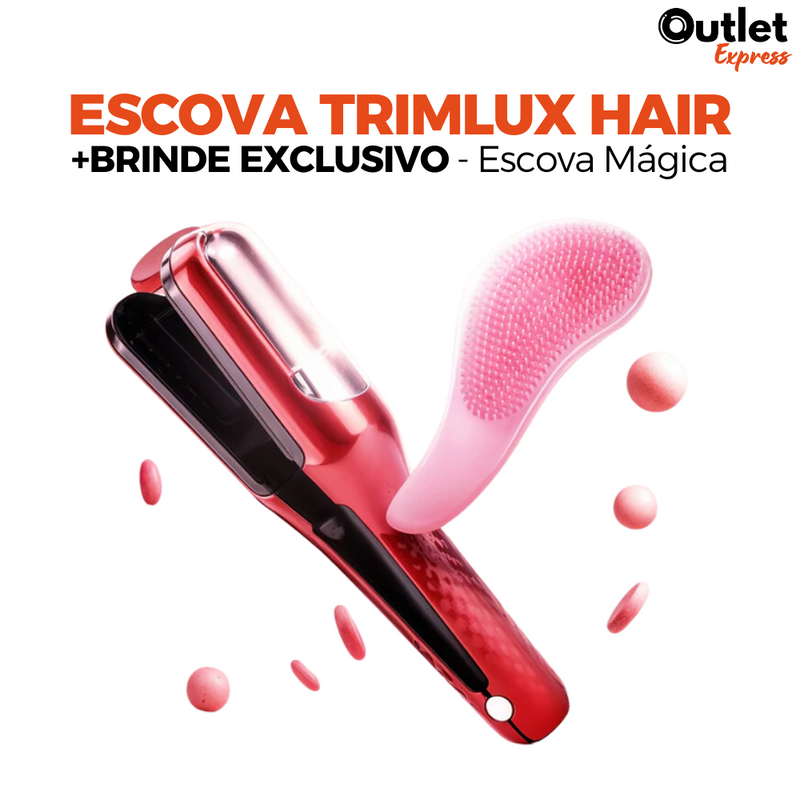 Escova Alemã Aparadora de Pontas Duplas - TrimLux Hair [BRINDE EXCLUSIVO]